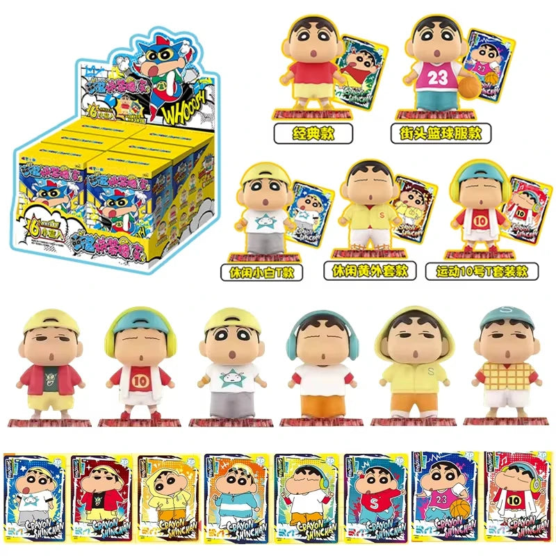 Anime Crayon Shin-Chan Vinyl Rubber Mini Doll Blind Box Keychain - Multiple Colors