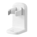 White Electric Razor Holder Wall Mount Storage Rack Non-Punching Durable Space Saver