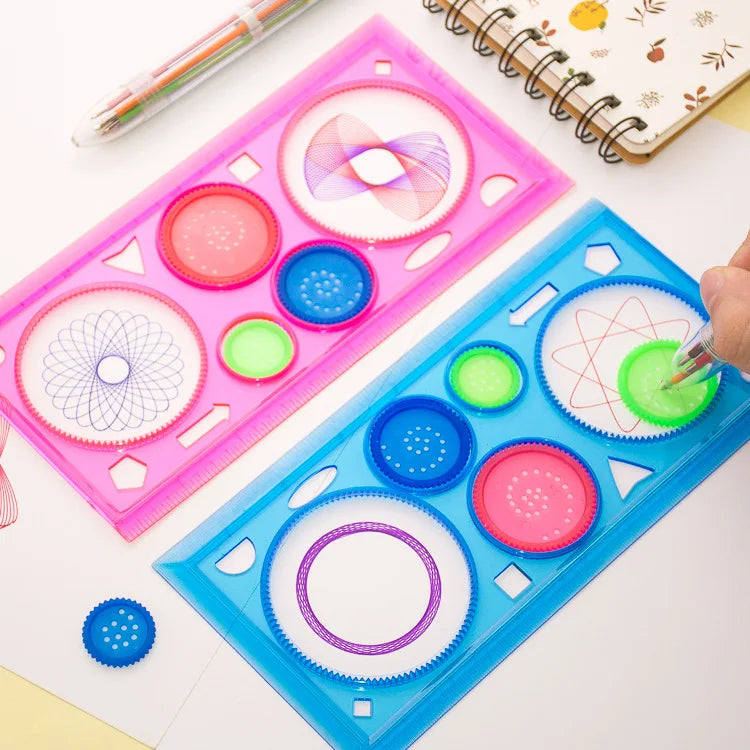 Kids Drawing Stencil Set with Animal Themes for Art & Craft Projects