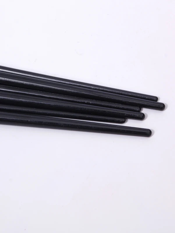 6 Pcs Fine Eye Makeup Brush Set for Eyeliner and Eyebrow Styling - High-End Cosmetic Tools