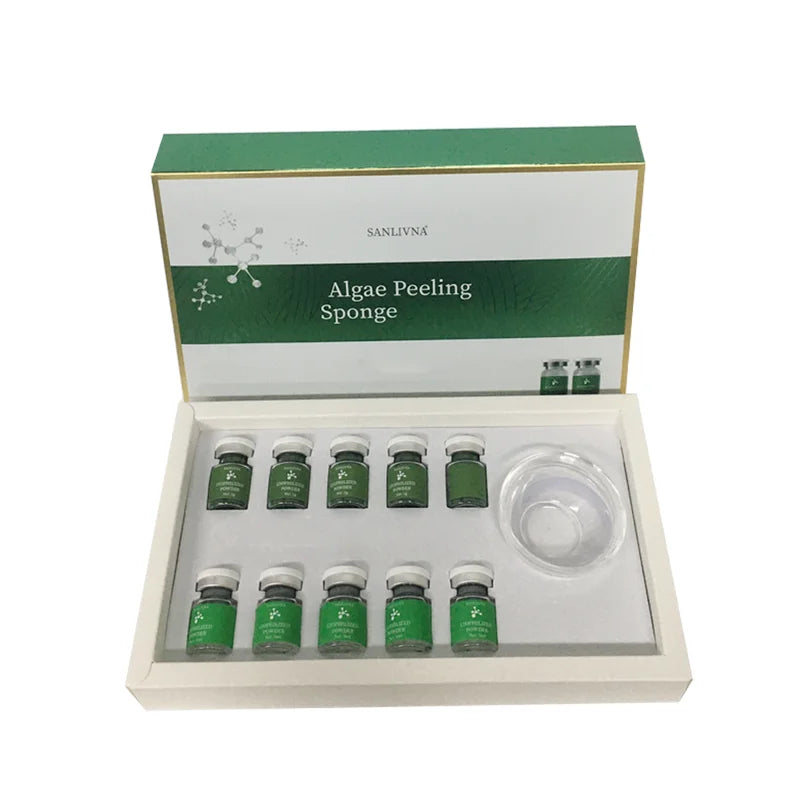 Algae Peeling Powder Facial Mask for Pore Cleansing and Oil Balance - Natural Seaweed Skin Care