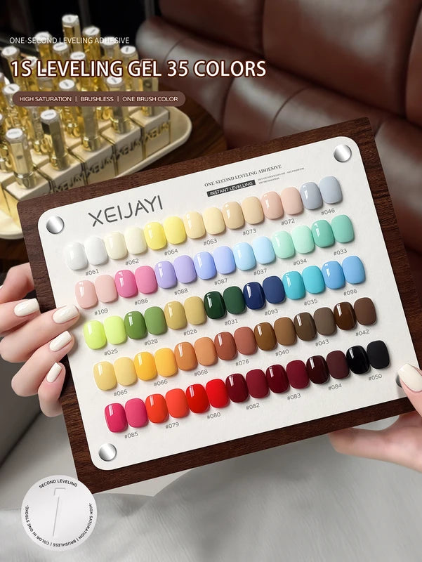 35-Color Gel Nail Polish Set - 15ml Semi-Permanent UV LED Nail Gel