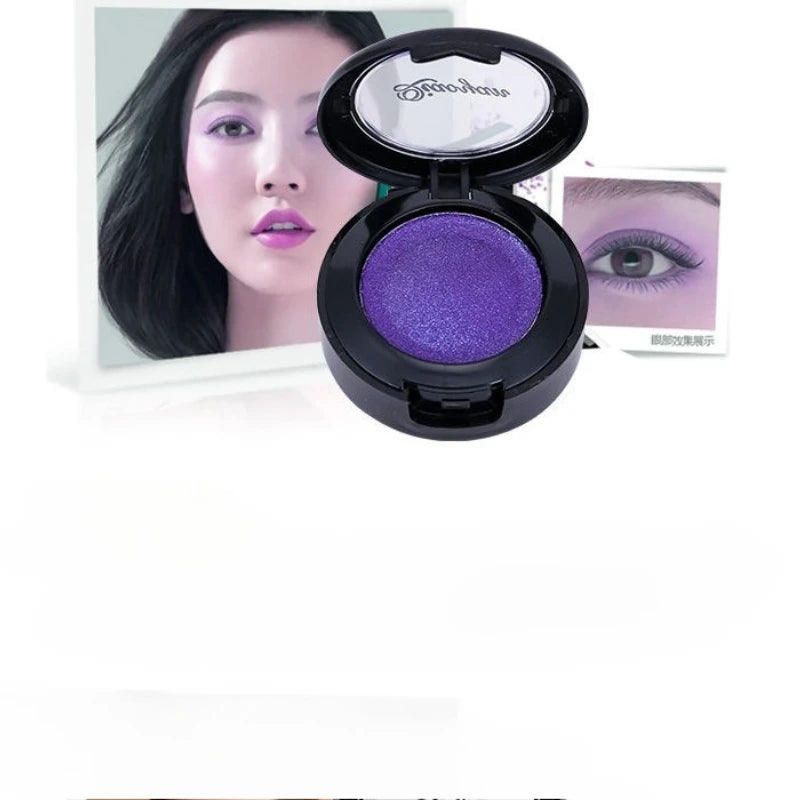 Matte & Shimmer Eyeshadow Palette with Mirror & Brush - Multiple Colors