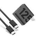 125W TurboPower GaN Fast Charger USB C Wall Adapter with 3.3ft Type C Cable for Laptops & Smartphones