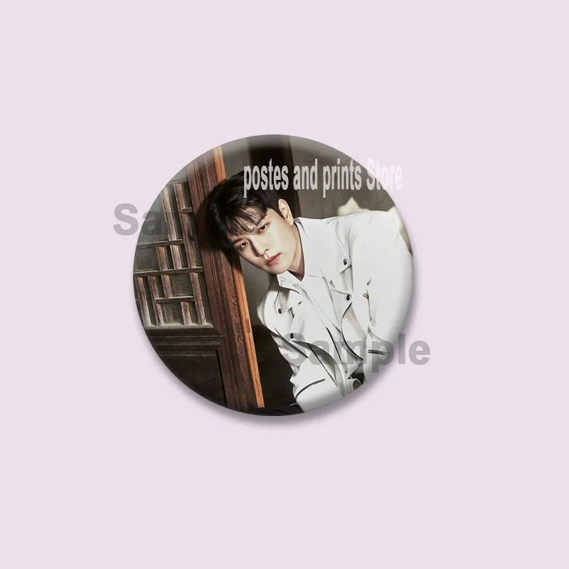 Kpop Boys Band Coin Brooch Pins for Clothes Backpack Wallet Accessories Fans Collectibles