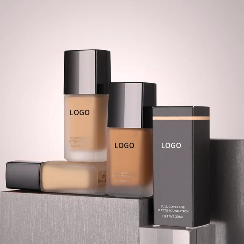 Liquid Foundation Bottle - Long Lasting Full Coverage Makeup with Custom Logo