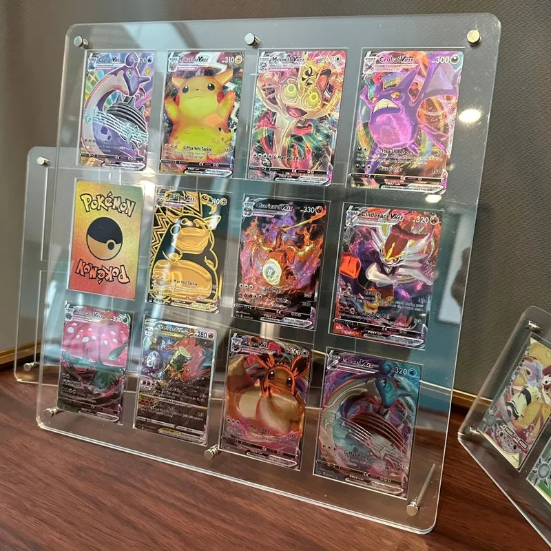 Acrylic Card Display Stand with Slot for Trading Cards Collection Organizer