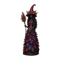 15CM Leaf Witch Figurine Halloween Decoration Set - Berry Staff Craft Ornament