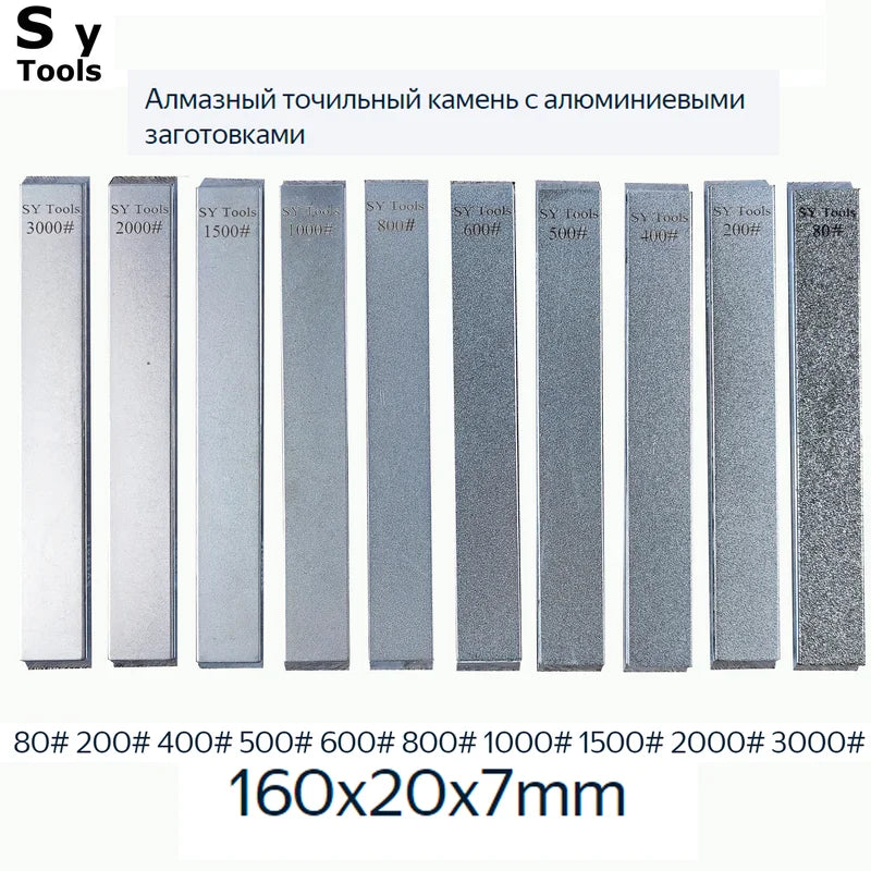 Knife Sharpening Stones Set with Diamond Abrasives for Kitchen & Professional Use