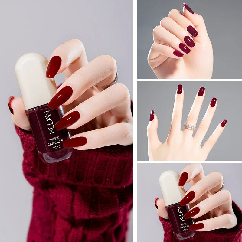 10ml Water-Based Nail Polish Set - Long Lasting Quick Drying Variety Pack