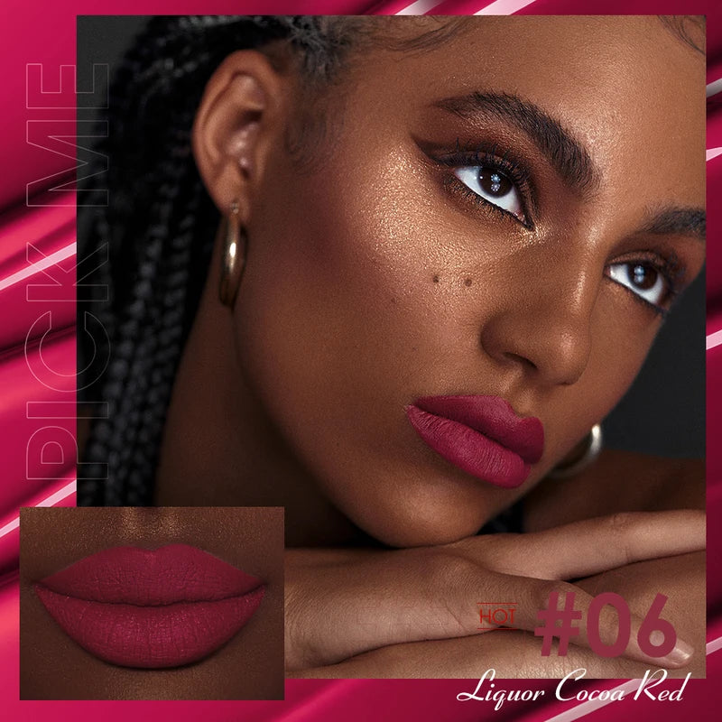 Waterproof Matte Liquid Lipstick Set - Long-Lasting Lip Gloss & Tint