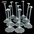 Clear Plastic Doll Support Stand Set for Toy Figures Display (10/20PCS)