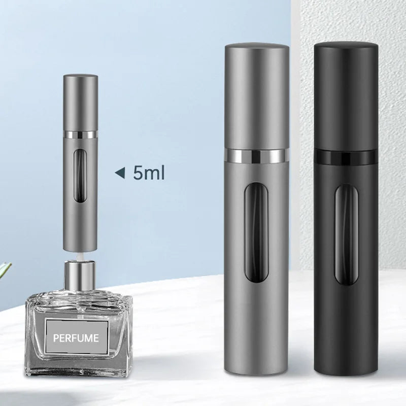 5ml Refillable Travel Perfume Bottle with Spray Pump - Portable Mini Atomizer