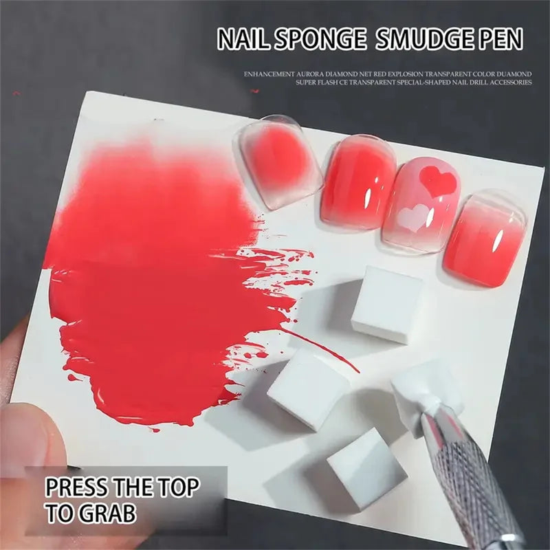 Nail Art Sponge Set for Gradient and Creative Manicure DIY Nail Design Tools