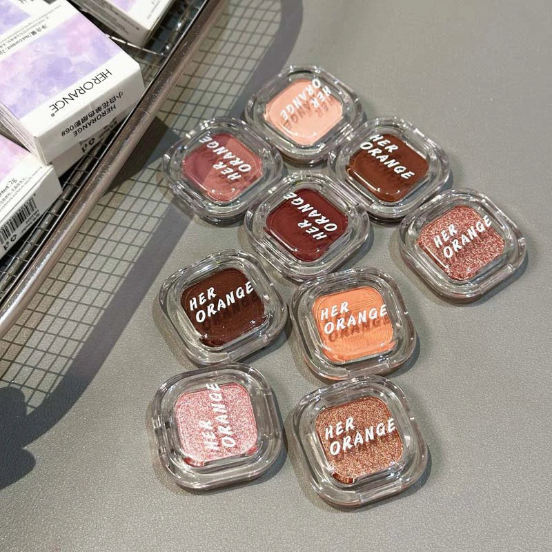 Monochrome Eyeshadow Palette with Glitter Matte Shades - Waterproof, Long-Lasting Makeup