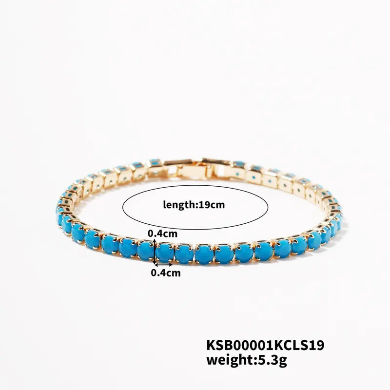 Elegant Zirconia Bracelet for Women - Multiple Colors & Lengths