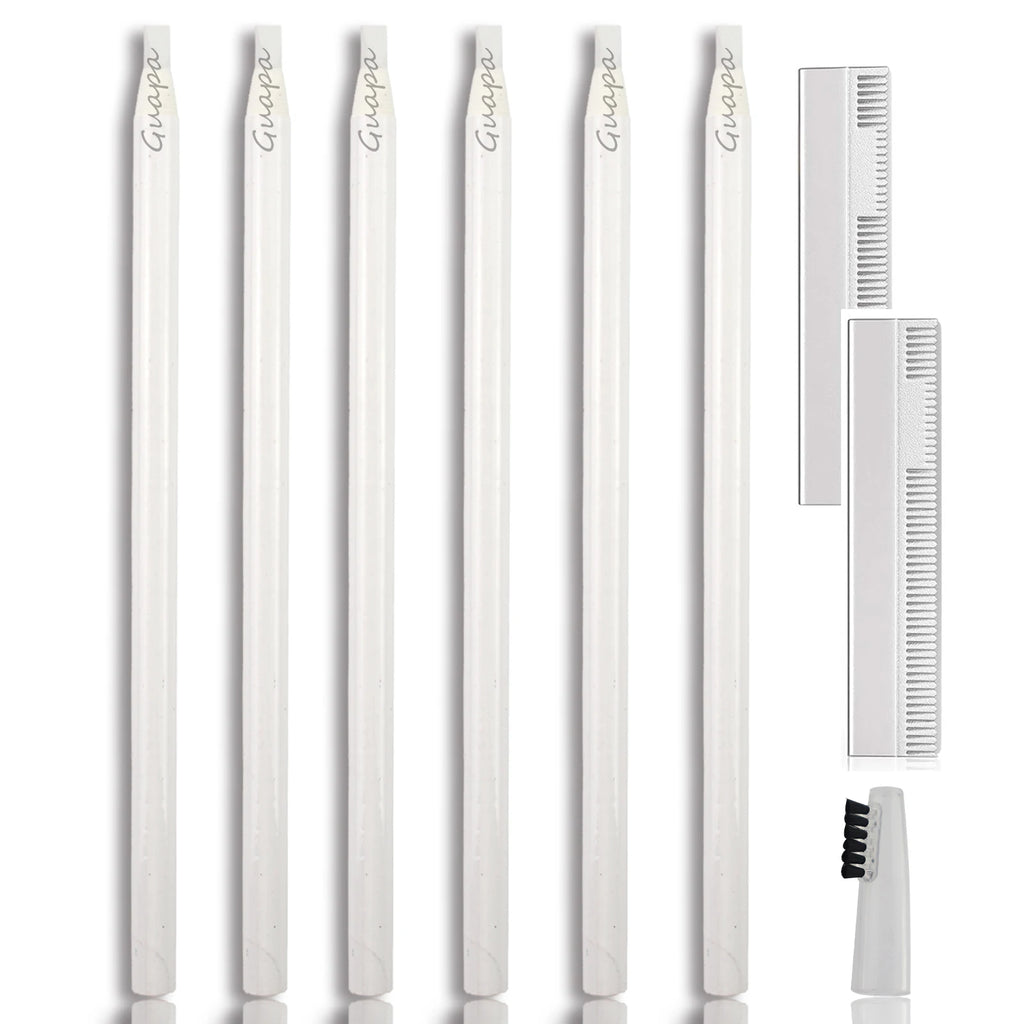 Microblading Supplies Brow Lip Pencil Set for Mapping, Filling & Outlining - Waterproof Permanent Makeup Kit