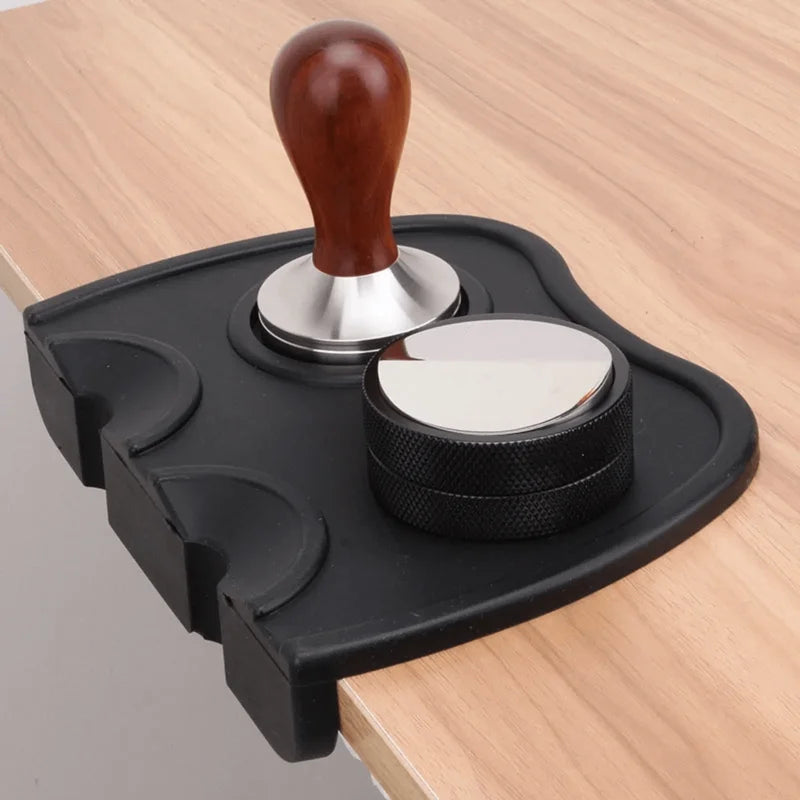 Silicone Coffee Tamper Holder Mat for Espresso Barista Tamping Tools - Multiple Colors