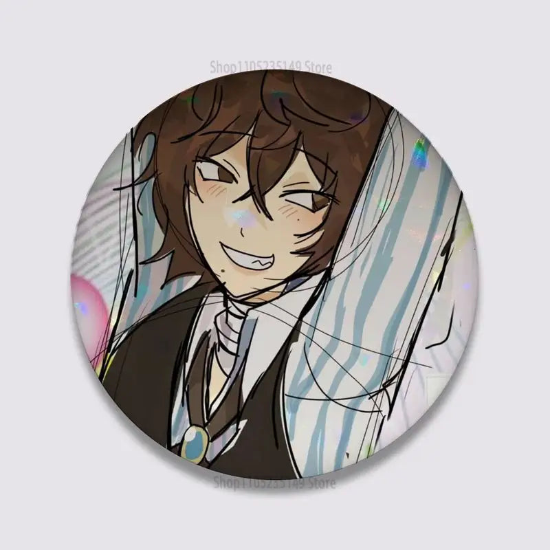 Personalized Round Tinplate Coin Badge - Custom Photo & Text Brooch Pin Accessory