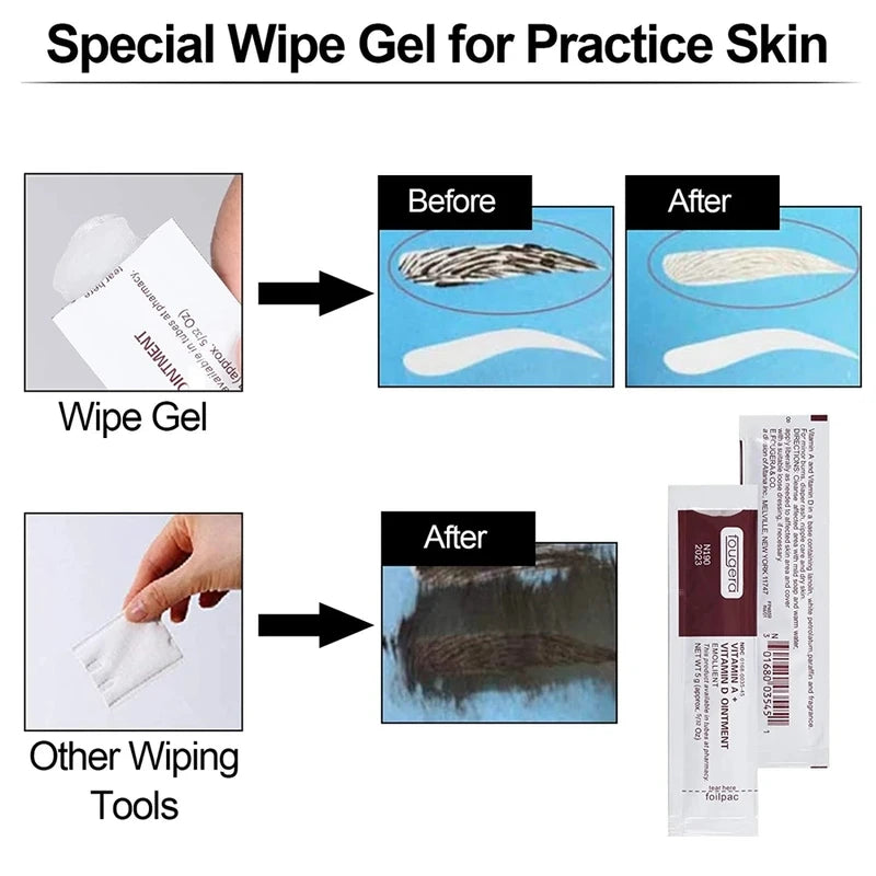 Tattoo Aftercare Cream with Vitamin A and D - Anti-Scar Healing Gel, 150mm x 18mm, Multiple Colors