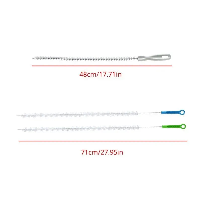 Flexible Drain Cleaning Brush for Pipes and Sinks - 48/65/71cm, Bendable Plumbing Tool