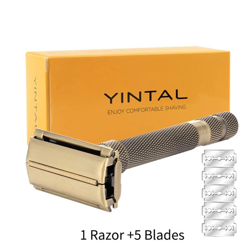Adjustable Safety Razor for Men Classic Butterfly Open Shaving Tool