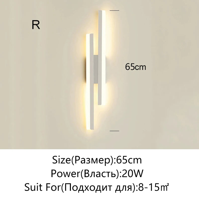 Modern LED Wall Light for Bedroom Living Room Corridor Home Decor Dimmable Fixture