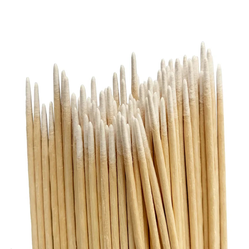Micro Wood Cotton Swabs for Eyelash Extensions & Microblading - 100/500pcs