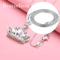 Sterling Silver Crown Pendant Necklace 16-30 Inch Women's Jewelry