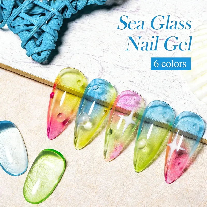 Jelly Gel Nail Polish Set - Colorful Translucent UV LED Curable Nail Art Kit