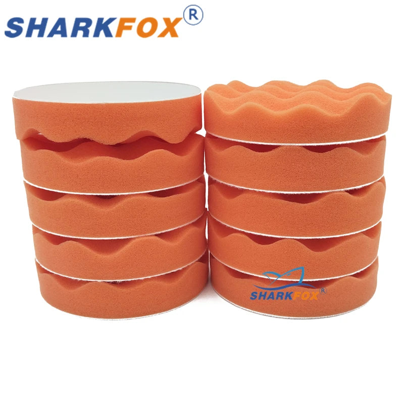 Car Polishing Pads Kit 5 & 6 Inches Sponge Buffing Waxing Buffer Auto Care
