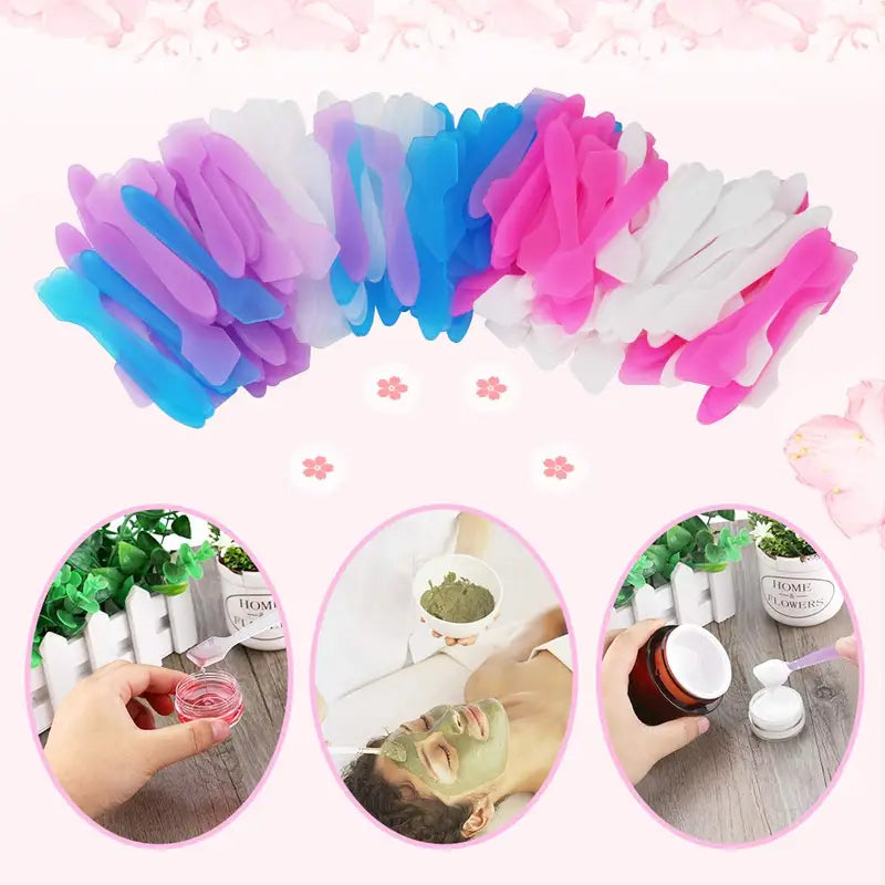 Reusable Makeup Spatula for Masks, Creams & Applications - Compact Cosmetic Tool