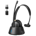 Wireless Headset with Mic for Office & Remote Work Bluetooth & 2.4G