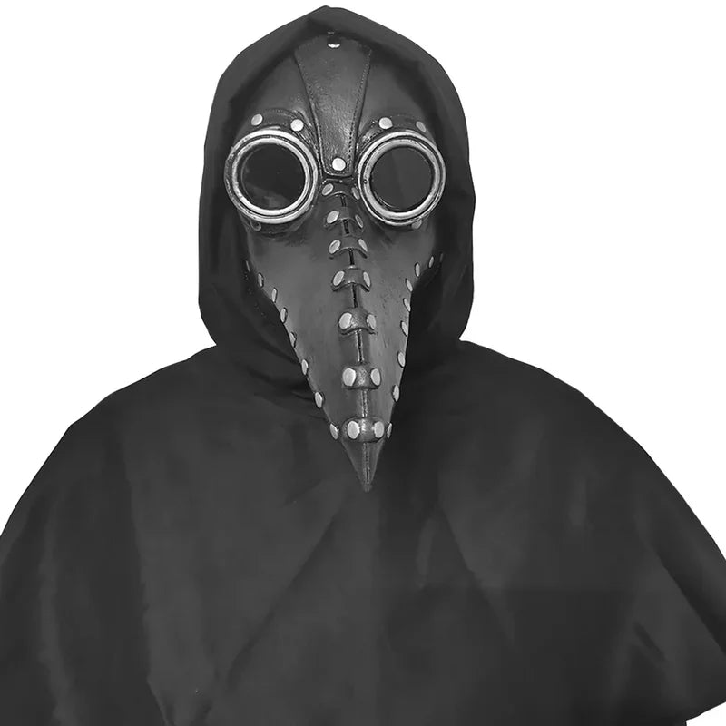 Halloween Plague Doctor Bird Mask Long Beak Cosplay Steampunk Latex Costume Prop