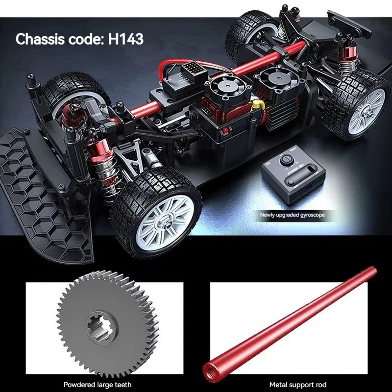 High Speed RC Drift Car with Gyroscope - Electric Toy for Kids, Multiple Colors