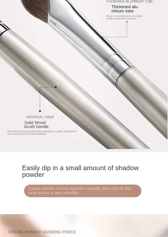Nose Contour Brush Flat Angled Makeup Brush for Nose Shadow - Natural Hair