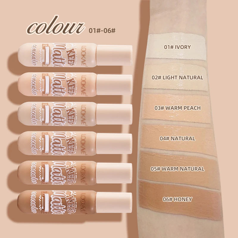 Full Coverage Liquid Concealer Stick Foundation Cream - Moisturizing, Acne & Dark Circle Makeup