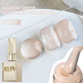 15ML Gel Nail Polish Set - Ice Pink, Beige, Peach & Rose Colors for DIY Manicure