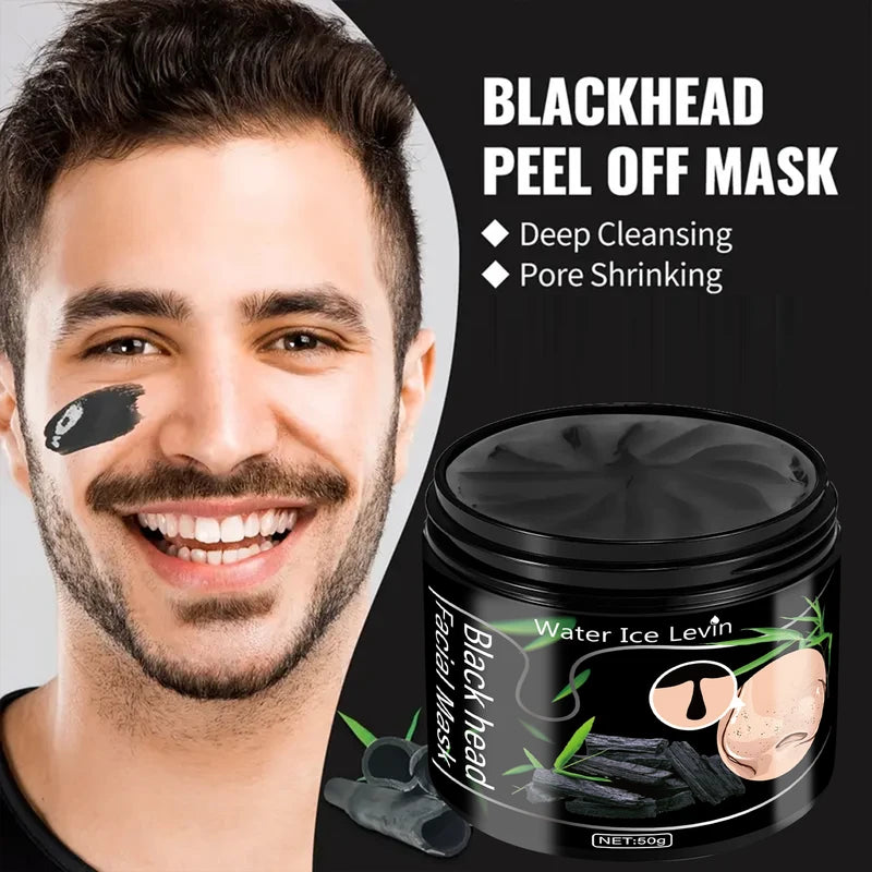 Blackhead Peel Off Mask with Bamboo Charcoal for Deep Cleansing & Pore Shrinking