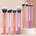 8PCS Makeup Brush Set - Portable Multifuntional Cosmetic Brushes for Daily Use