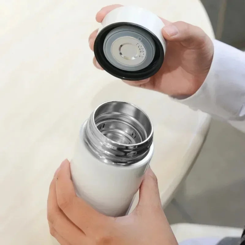 Stainless Steel Vacuum Insulated Water Bottle with Leak-Proof Cap - 200ML Thermos Flask, Keeps Hot & Cold - Multiple Colors