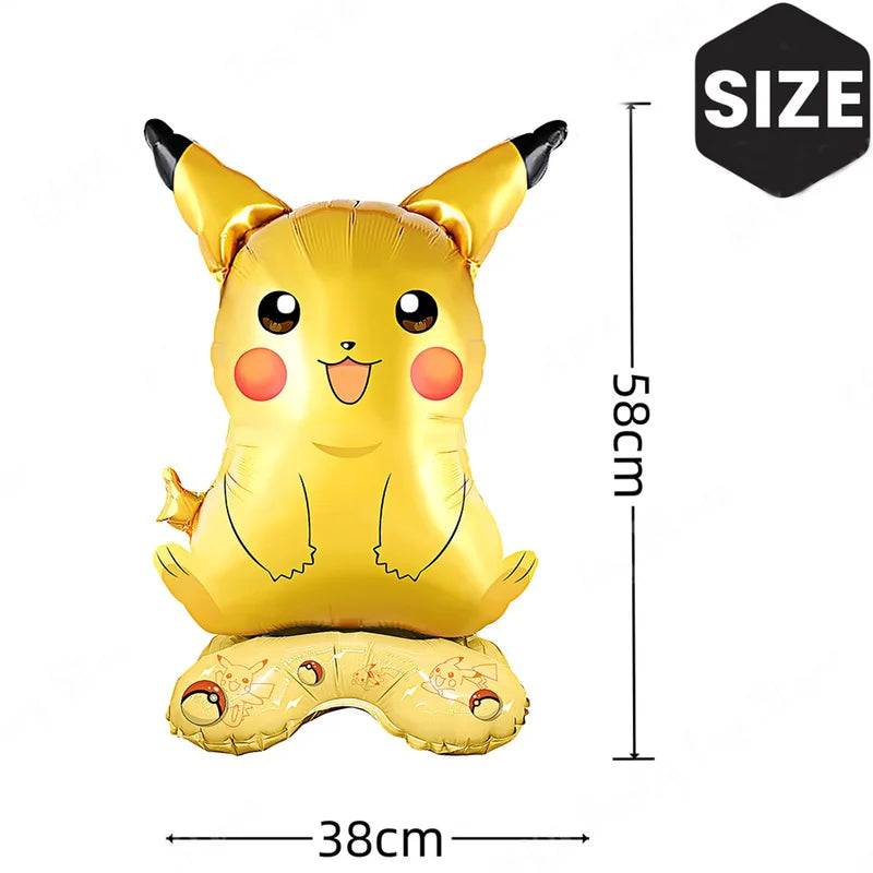 Pokemon Balloon Set for Kids Party - Pikachu Squirtle Bulbasaur Foil Decorations
