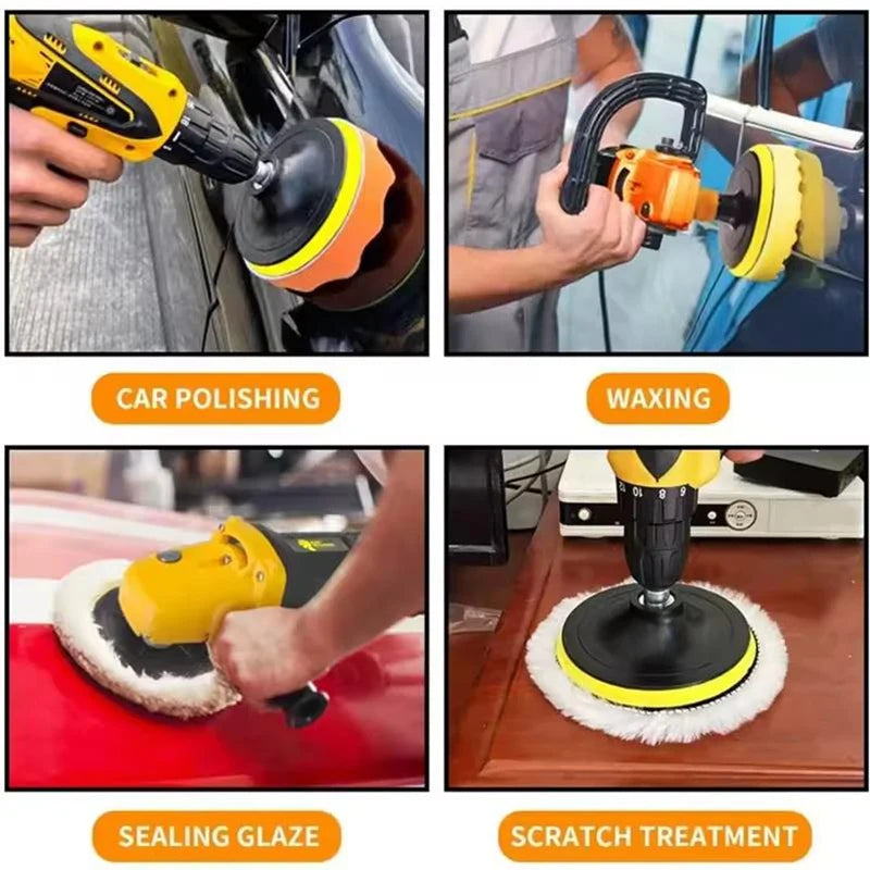 Car Polishing Pad Wool Sanding Disc for Waxing & Scratch Removal, Multiple Sizes