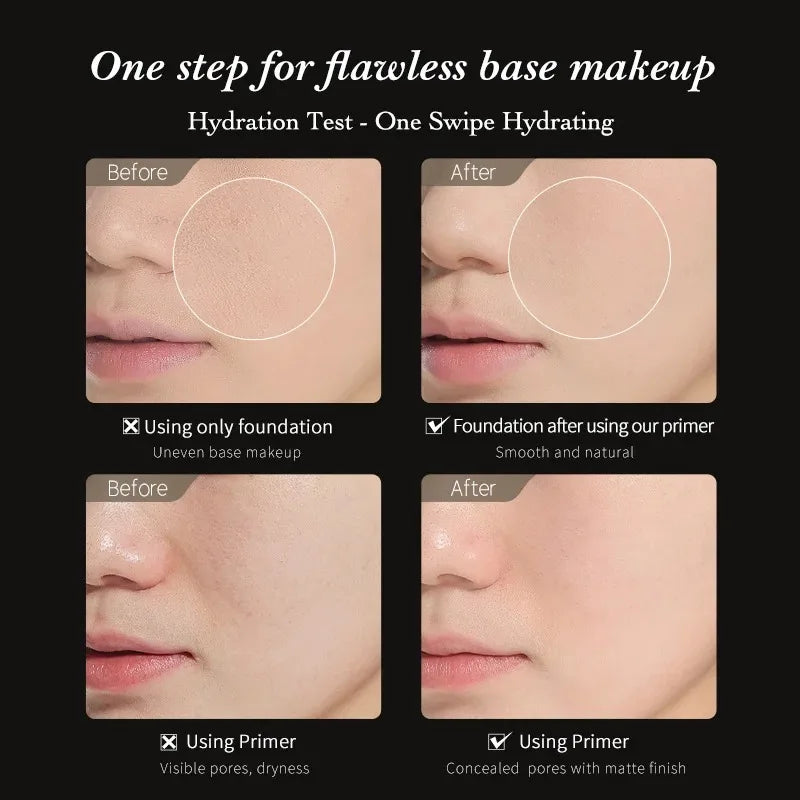 Face Primer Oil Control Long-Lasting Moisturizing Vegan Makeup Base 50g