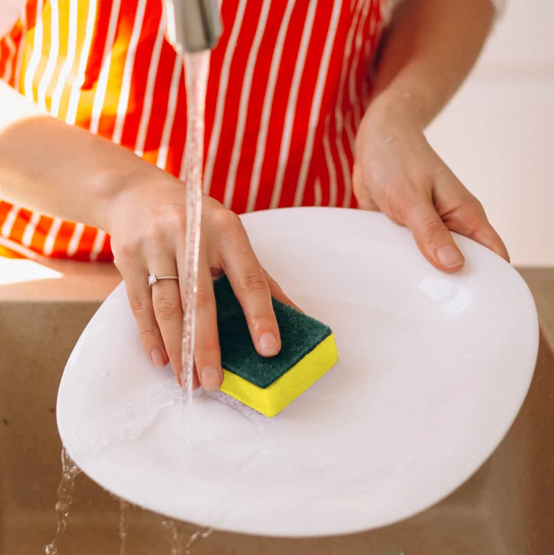 Non-Scratch Cleaning Sponge Set - Kitchen Dish & Pot Scrubbing Pads, 10-100PCS