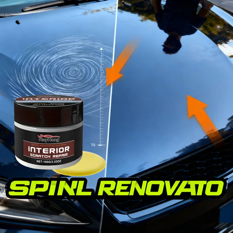 Car Scratch Remover Polish Wax with Nano Protective Coating - Easy Hand Application
