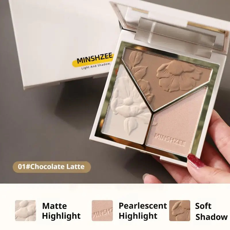 Multicolor Highlight & Blush Palette - Face Brightening Contour Makeup Set