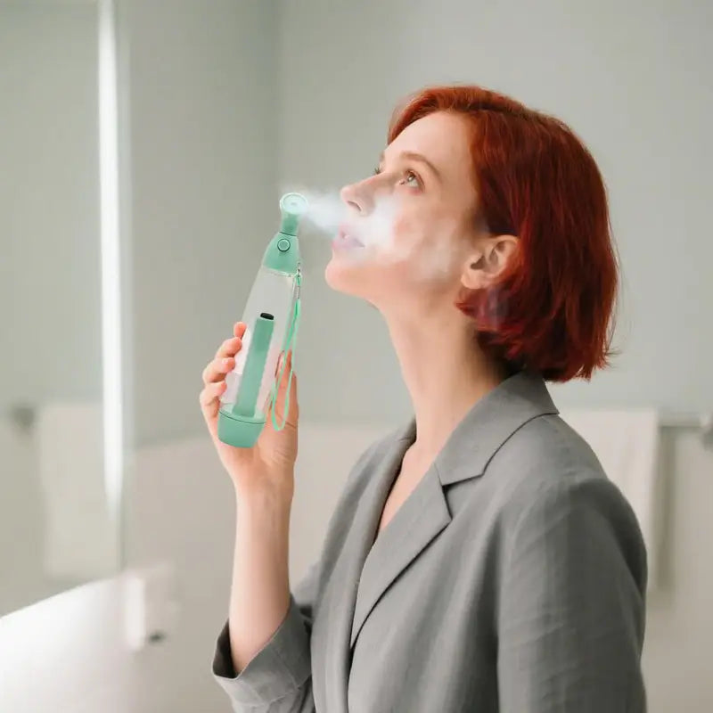 Portable Facial Mist Sprayer - Reusable Hydrating Skin Care Tool with Adjustable Nozzle