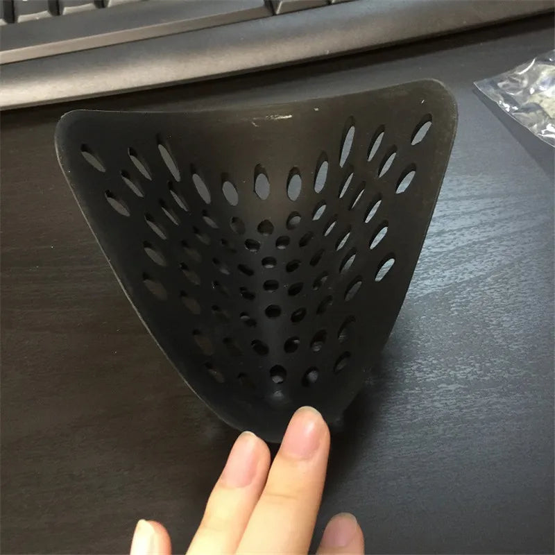 Black Silicone Half Face Shell Cover Mask for Halloween Cosplay - Spider Face