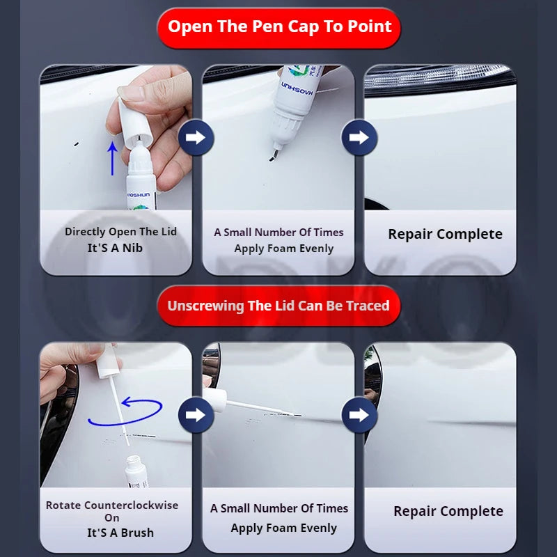 Car Paint Pen for Volvo XC90 Scratch Fixer Twilight Copper & White Pack